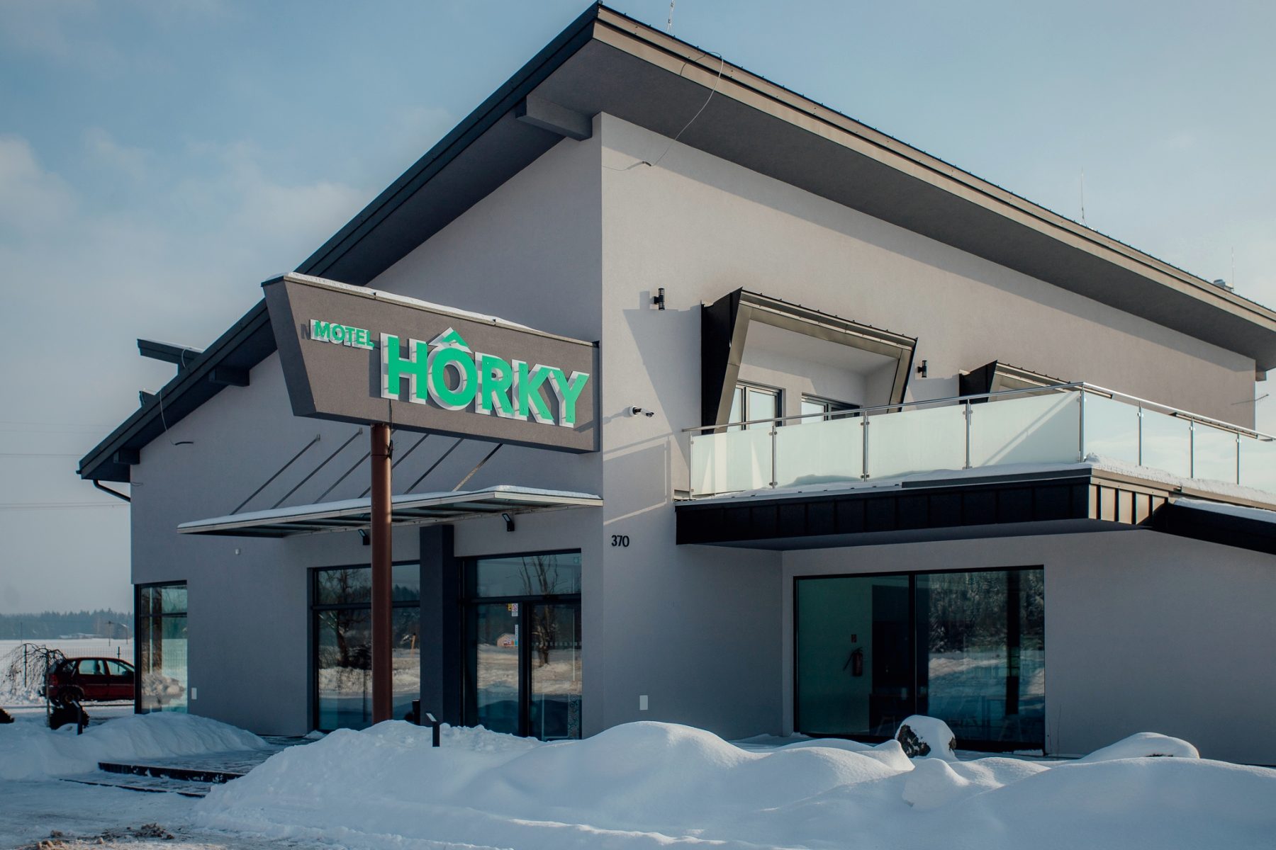 Svetelný nápis MOTEL HÔRKY